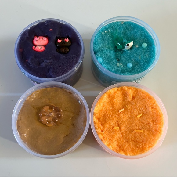 Peachybbies Slime Lot 4 Kitty Ice Pop Pumpkin Cheesecake Candy Corn Fizz - Picture 2 of 4